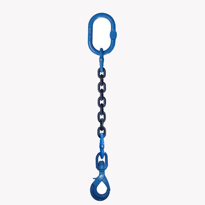 1 Leg Lifting Chain Sling - Swivel selflock hook - G100