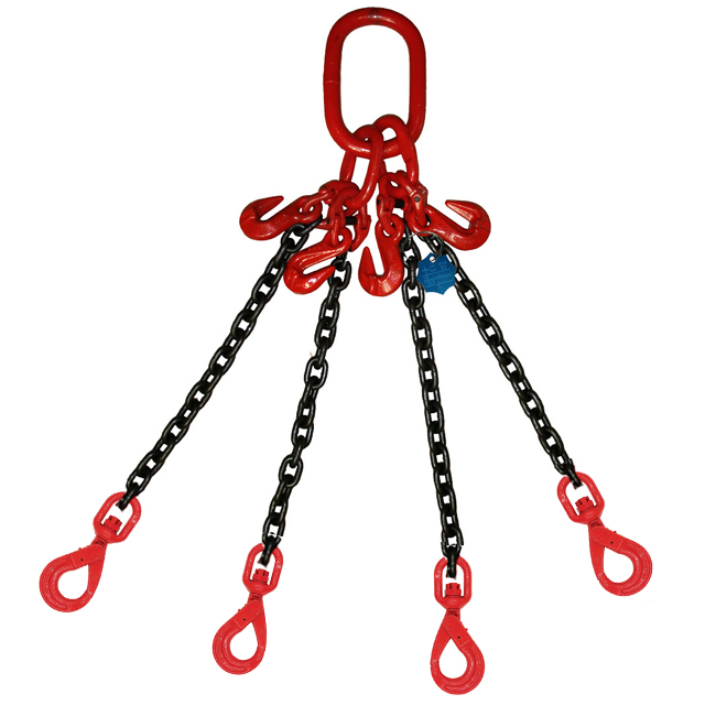 3&4 Legs Lifting Chain Sling - Eye Self-lock Hook - G80